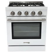 Unique 30" Off-Grid Propane Range White