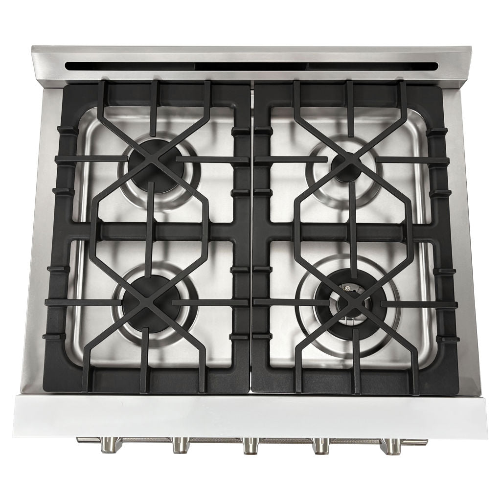 Unique 30" Off-Grid Propane Range White