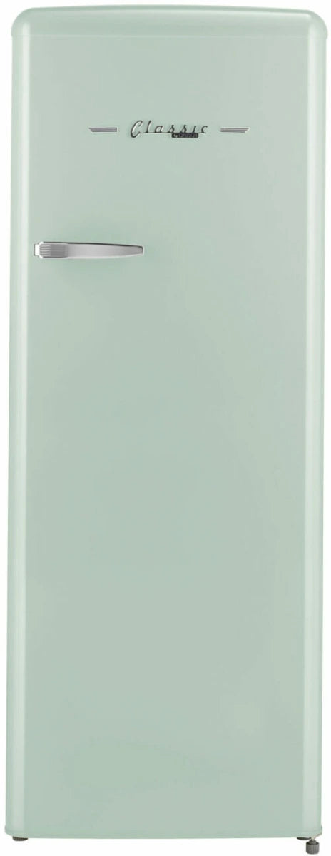 Unique 8 Cu/Ft Classic Retro Single Door Refrigerator With Freezer - Summer Mint Green