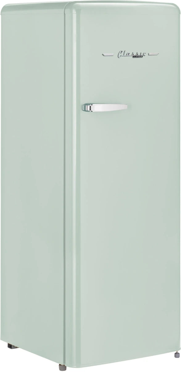 Unique 8 Cu/Ft Classic Retro Single Door Refrigerator With Freezer - Summer Mint Green