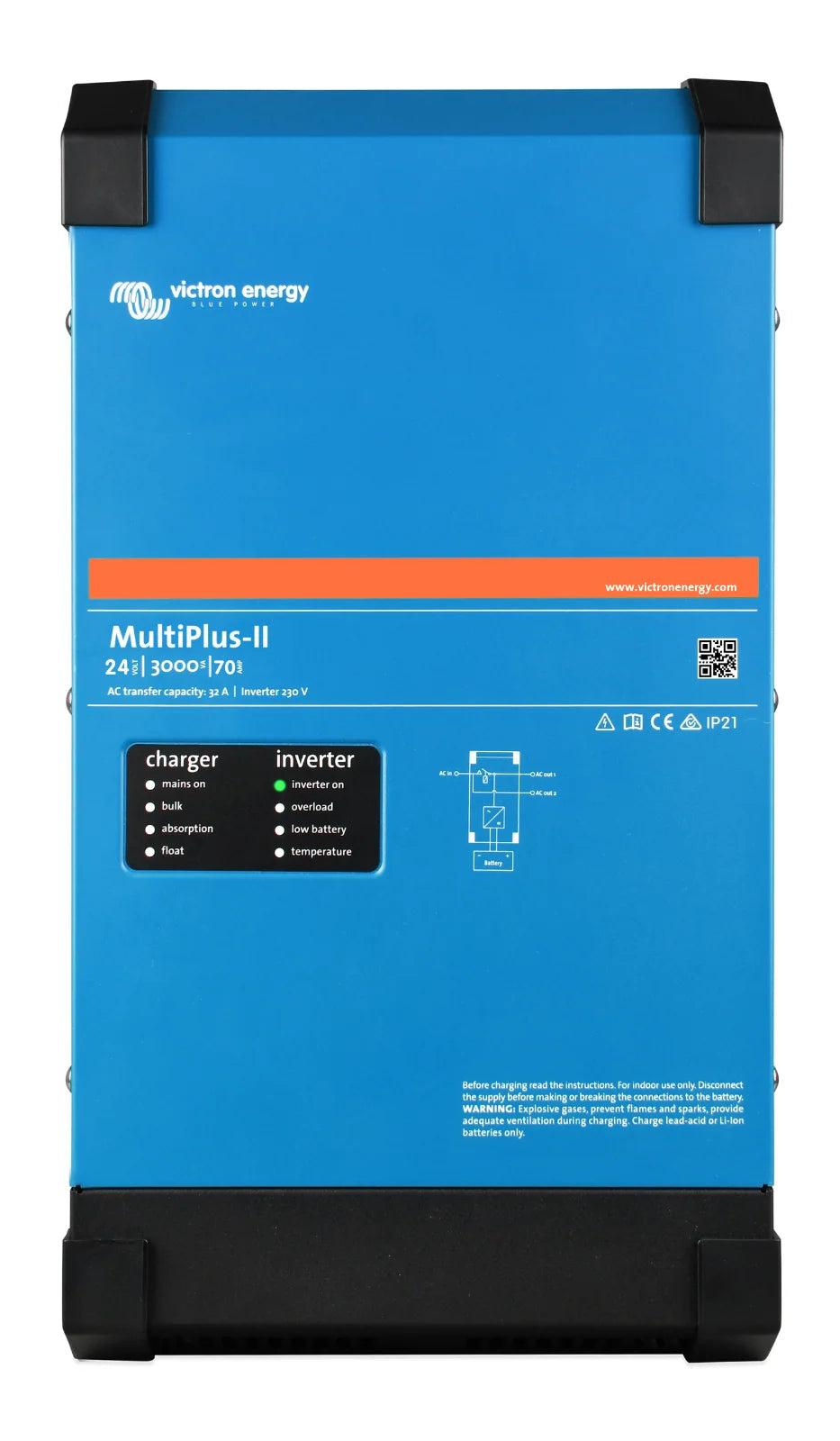 Victron MultiPlus-II 24/3000/70-50 2x120V (UL 458)