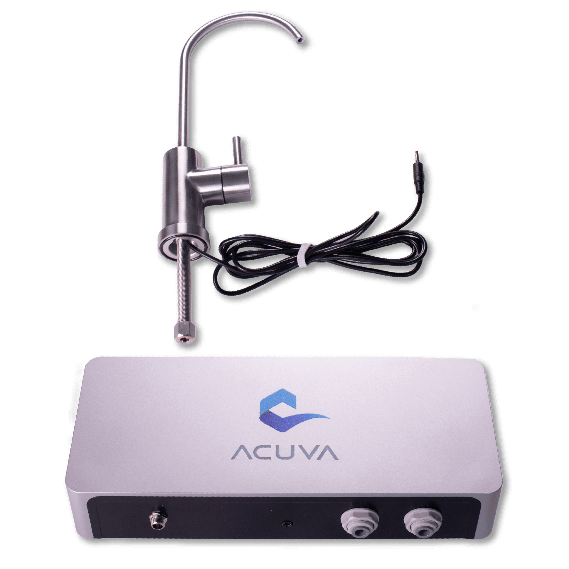 Acuva ArrowMax 1.2 UV-LED Water Purifier with Smart Faucet ideal for off-grid use in cabins and RVs, available at Cabin Depot.