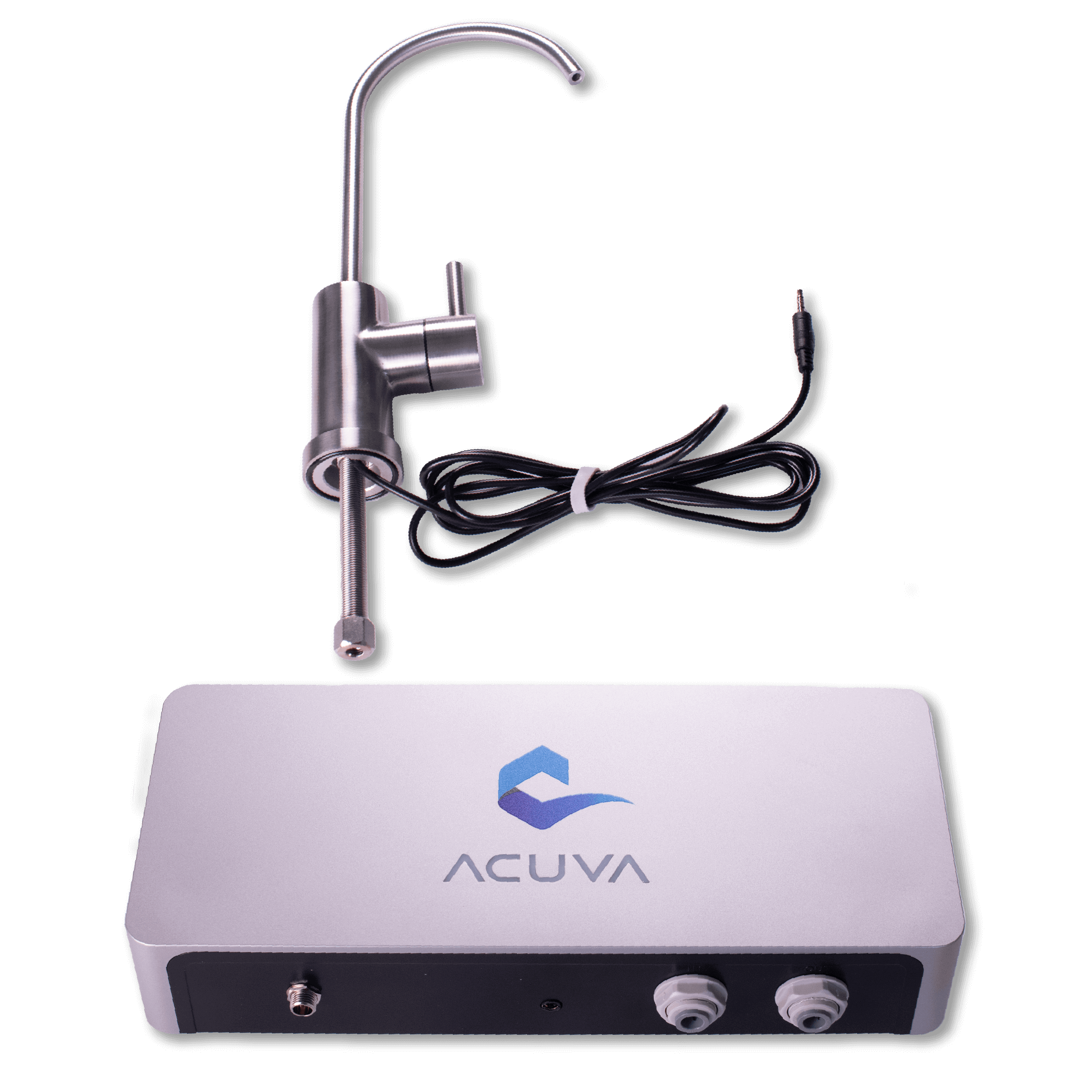 Acuva ArrowMax 1.2 UV-LED Water Purifier with Smart Faucet ideal for off-grid use in cabins and RVs, available at Cabin Depot.