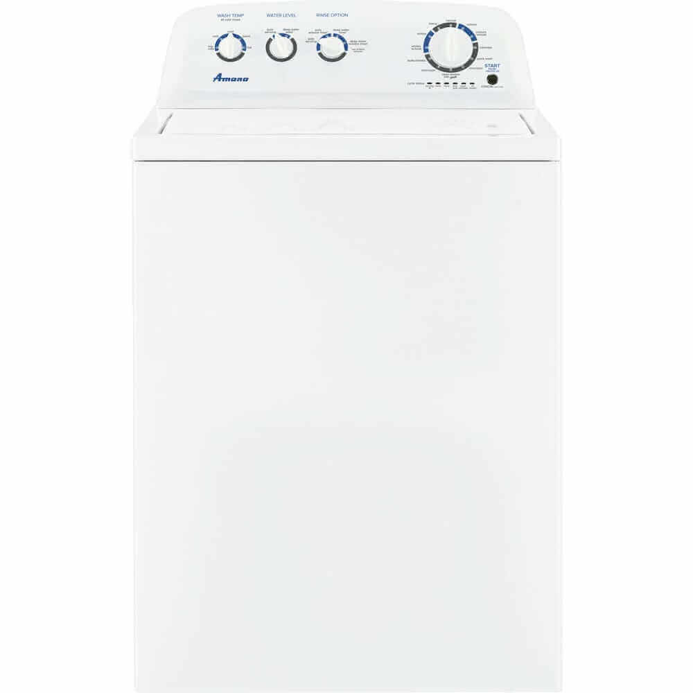 Amana 4.4 Cu. Ft. Top Load Washer with Dual Action Agitator available at Cabin Depot in White.
