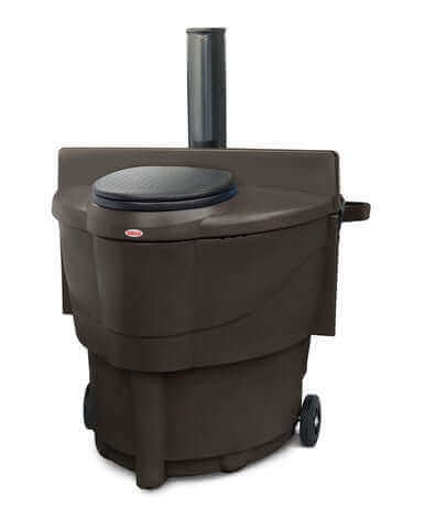 Biolan Populett composting toilet, eco-friendly design for campgrounds, available at Cabin Depot. Suitable for high-use locations.