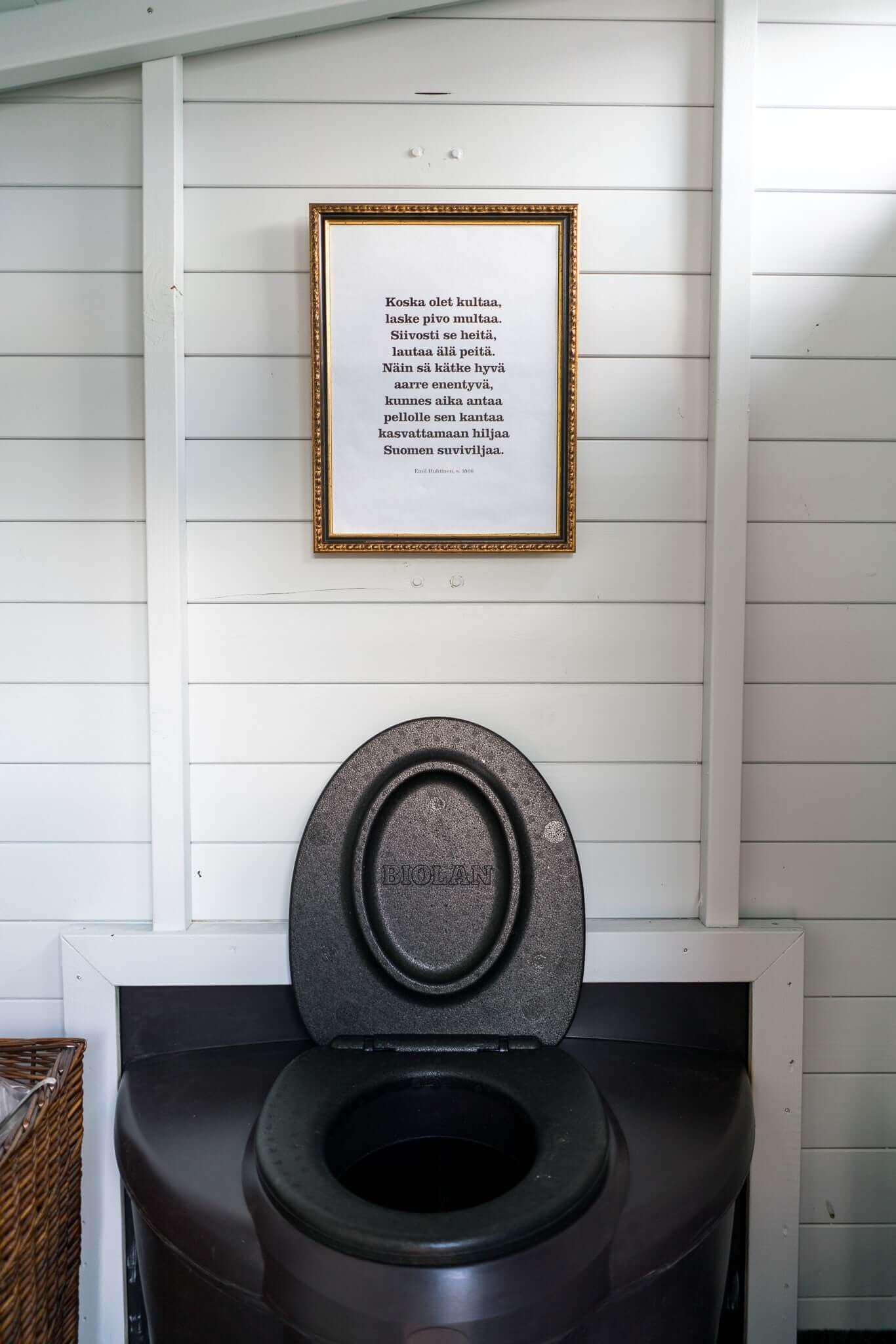 Biolan Populett Composting Toilet at Cabin Depot, suitable for high-use areas like campgrounds, odorless and eco-friendly.