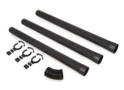 Biolan Simplett Ventilation Pipe Package from Cabin Depot, includes 3 x 70cm pipes, wall brackets, and a flexible elbow for easy installation.