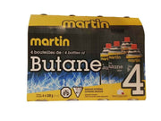 Martin 228g Butane Cartridge 4 Pack from Cabin Depot - High-performance fuel for cold periods.