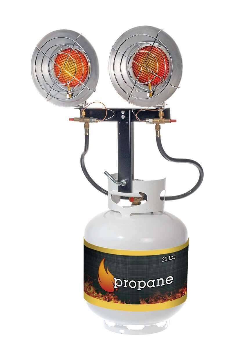 Martin Two Burner Infrared Propane Heater from Cabin Depot for 20lb tanks