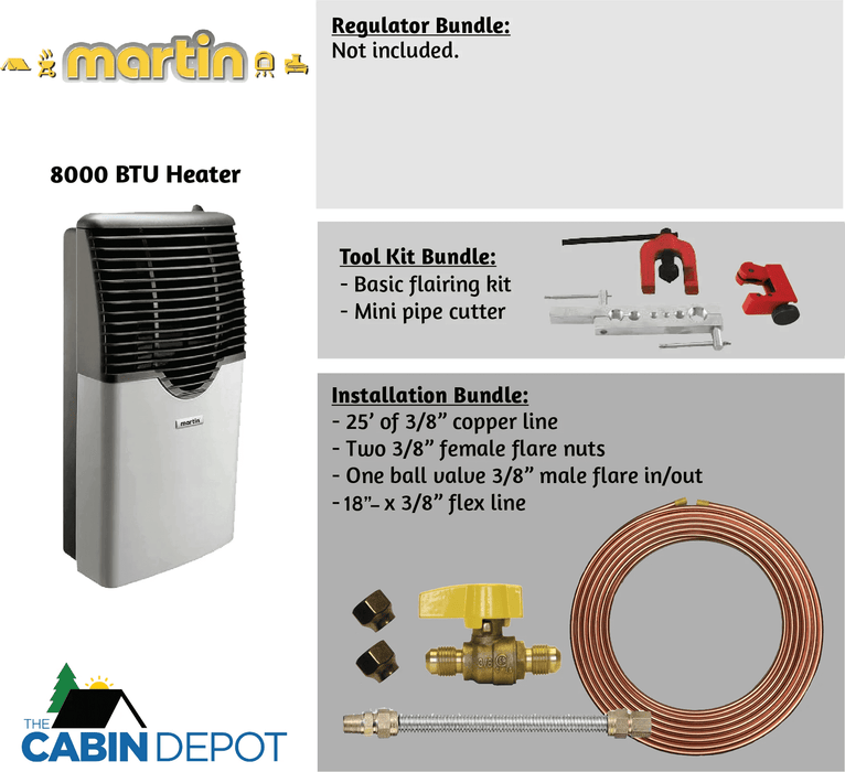 Martin 8,000 BTU Direct Vent Propane Heater MDV8P - Uncategorized by Bismar