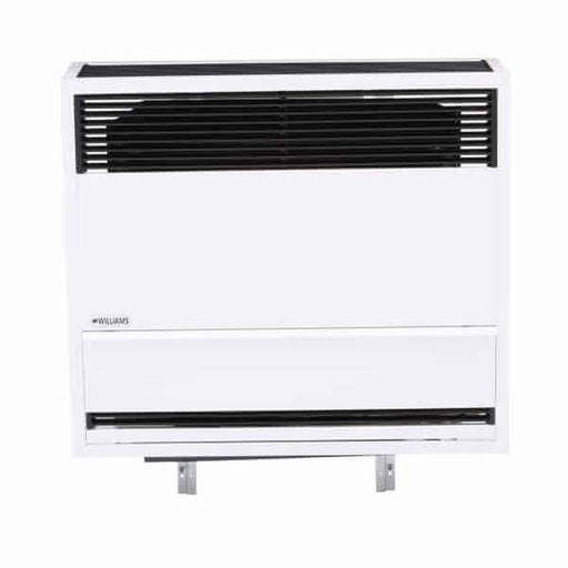 Williams 30,000 BTU direct vent propane heater available at Cabin Depot. Ideal for off-grid heating with no electricity required.