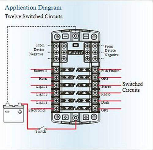 Blue Sea Systems 12 Circuit Fuse Blocks - Uncategorized by Blue Sea