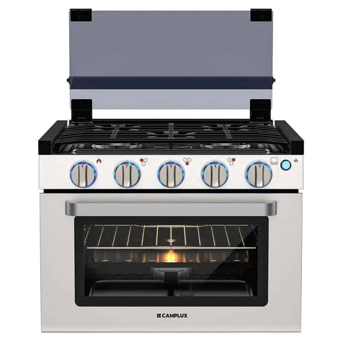 Camplux 3 Burner Gas Cooktop Range With Oven - Stainless Steel - Ranges by Camplux