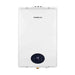 Alt Tag: Camplux CA528 propane indoor tankless water heater, CSA certified, white finish, available at Cabin Depot with warranty.
