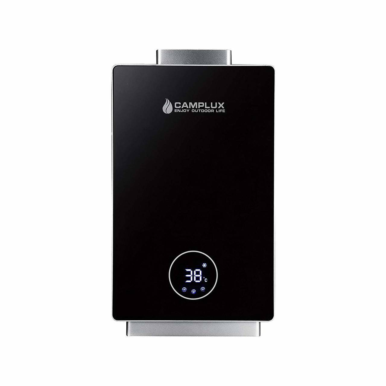 Camplux 12L Indoor Tankless Water Heater, Best Seller, Black Finish, 3.18 GPM, Perfect for Cabin Depot, Efficient Propane Heating