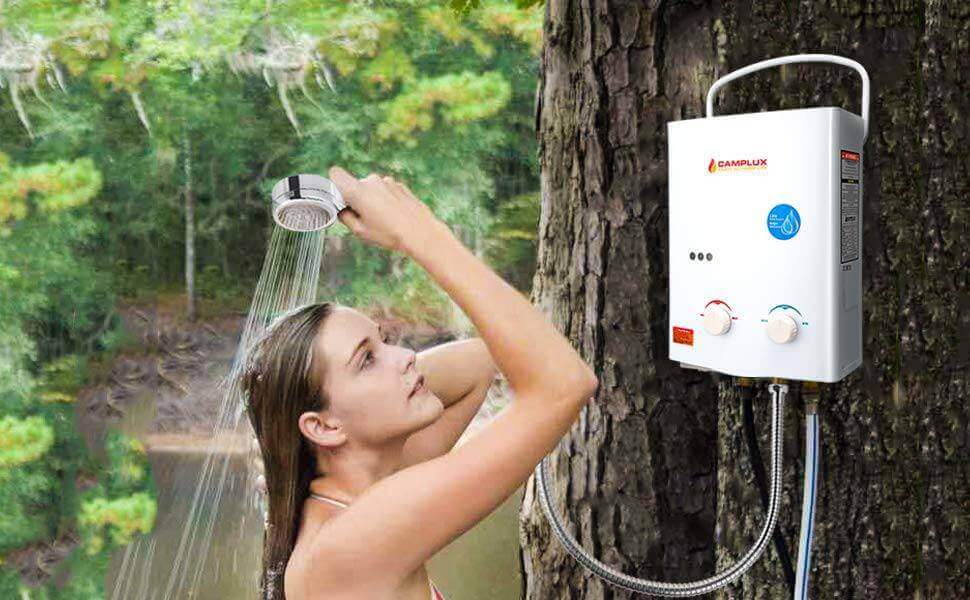 Camplux 5L Portable Tankless Water Heater (CSA Certified For Outdoor Use) - White - by Camplux