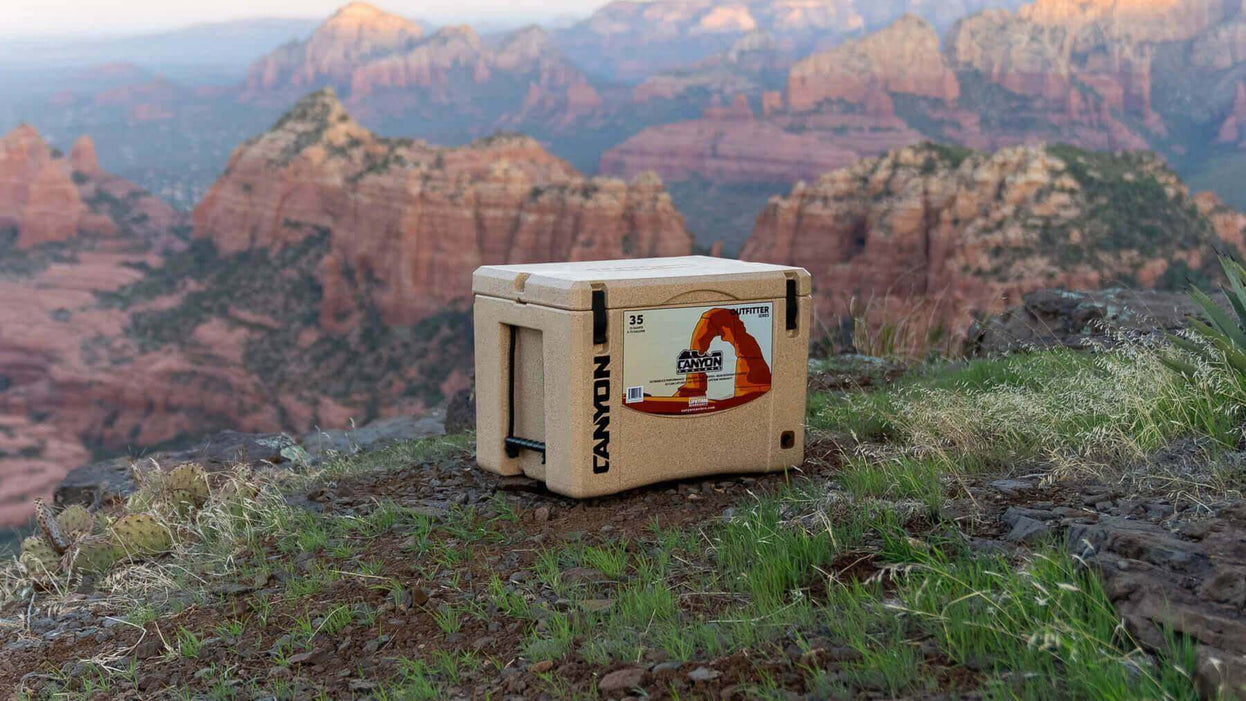 Canyon Coolers 35QT (33L) Outfitter Cooler - White Marble - by Canyon Coolers