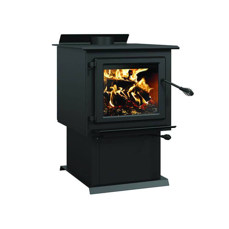 Century FW3200 Wood Stove - High-efficiency 2020 EPA certified, fits 20-inch logs, available at Cabin Depot