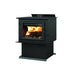 Century FW3500 Wood Stove, freestanding model, burning logs, high-efficiency, 2020 EPA certified, 110,000 BTU, in stock.