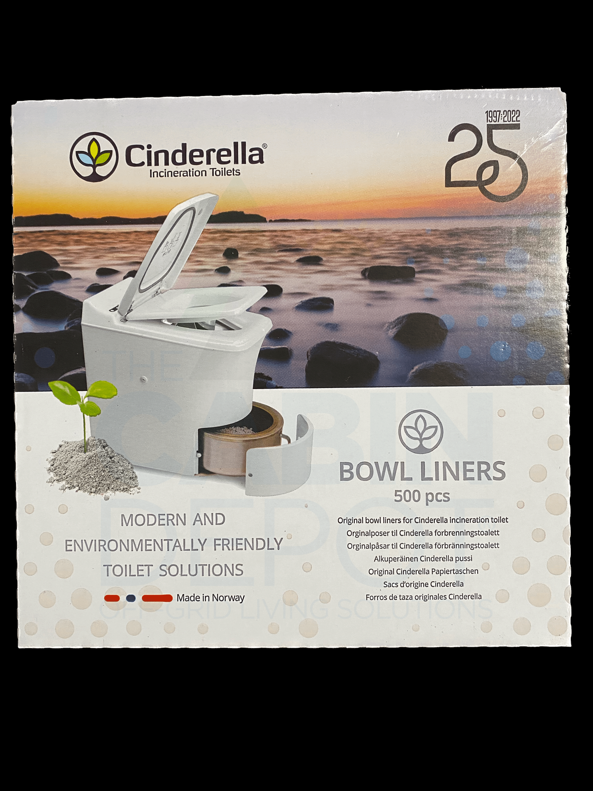 Cinderella 500 Pcs Travel Bowl Liners - 10 Pack