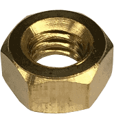 Cinderella M8.85 - 1.25 A7023 Brass Nut for fastening lids, available at Cabin Depot.