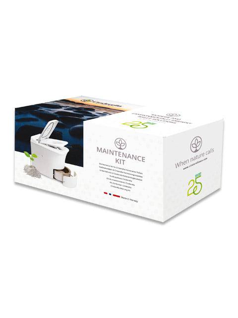 Cinderella Maintenance Kit for incineration toilet cleaning at Cabin Depot, includes brush set, exhaust brush, and funnel, fits Classic, Comfort, GAS.