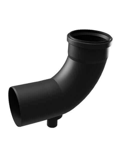 Cinderella 110mm 87º Elbow With Condensate Drain - Vents & Flues by Cinderella Ventilation