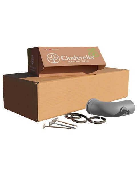 Cinderella Freedom Ventilation Installation Kit with pipes and clamps for cabins, available at Cabin Depot.