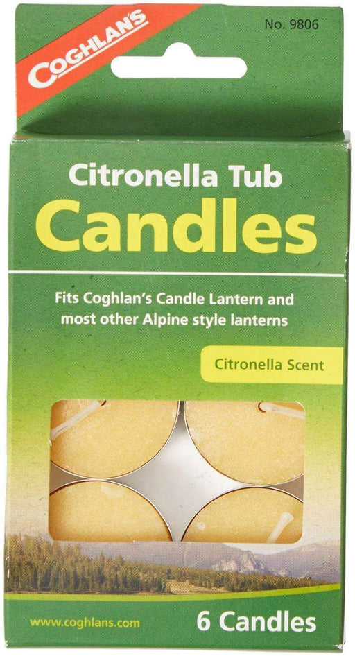 Coghlans Citronella Tub Candles 6 Pack - Camping Tools by Coghlans