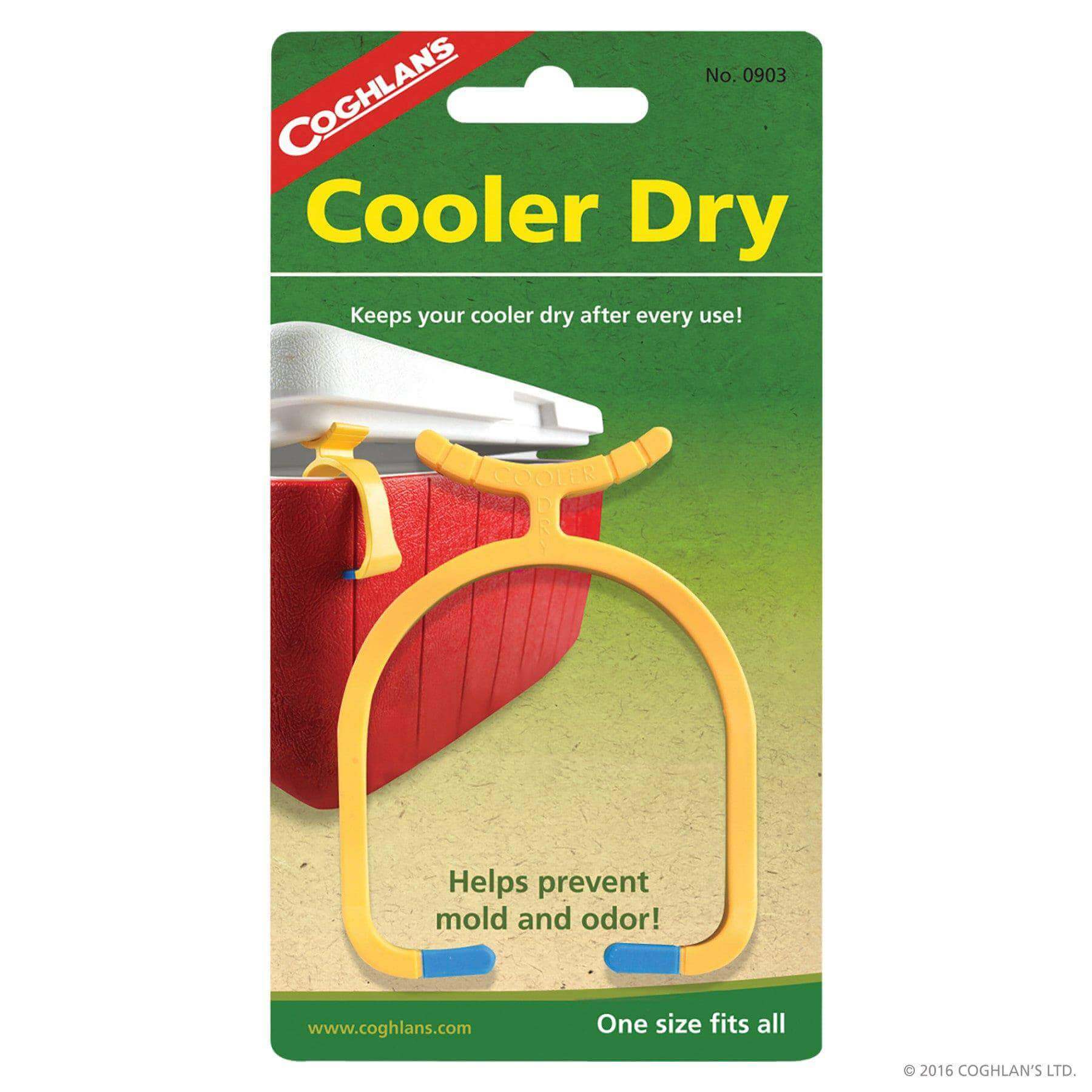 Coghlans Cooler Dry accessory from Cabin Depot prevents mold & odor by ensuring airflow in any cooler with a durable plastic design.