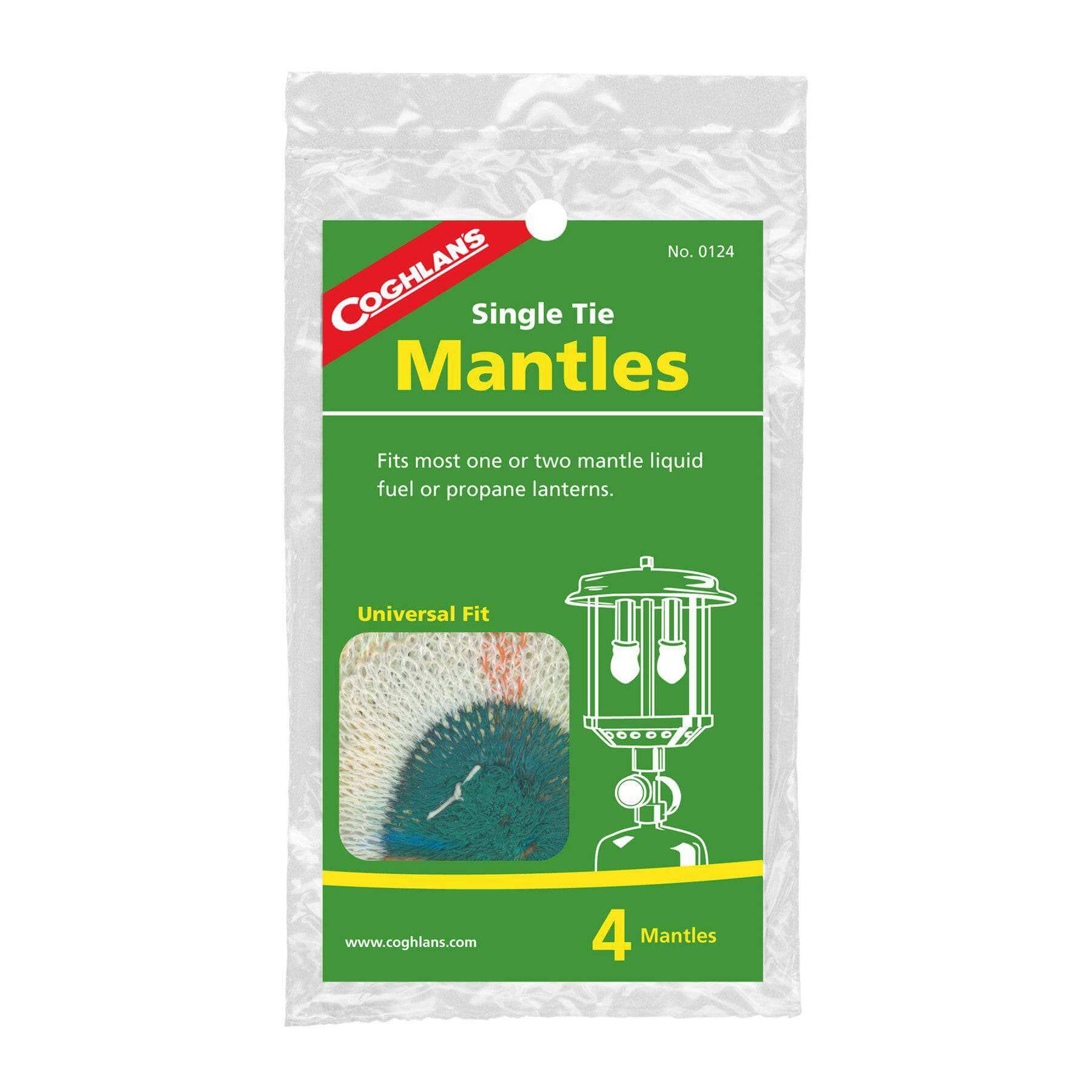 Coghlans Single Tie Mantles 4 Pack for Coleman Lanterns available at Cabin Depot