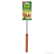 Coghlans Telescoping Fork with chrome shaft and wooden handle, extends to 34 inches. Ideal for even cooking at Cabin Depot.