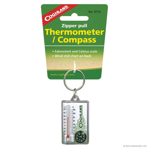 Coghlans Zipper Pull Thermometer/Compass - by Coghlans