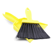 Coghlans Tent Whisk and Dust Pan Set for camping, compact design from Cabin Depot, durable thermoplastic, perfect for tents and RVs.