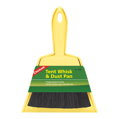 Coghlans Tent Whisk and Dust Pan Set, Compact Storage, Ideal for Tent, RV, Cabin, Watercraft Cleaning, Available at Cabin Depot