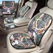 Luxurious deer car seat protector cushion with detailed design, perfect for comfort and style, available at Cabin Depot.