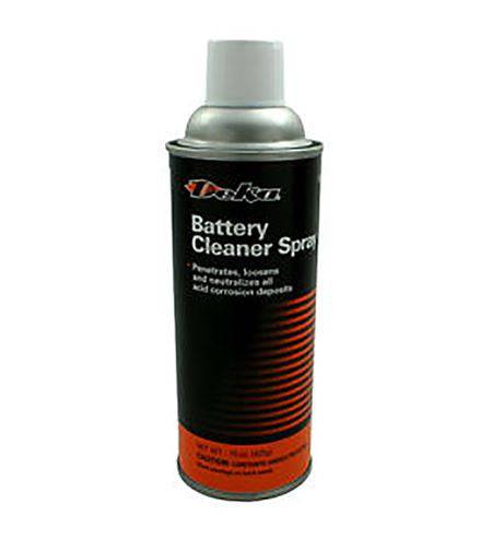Deka Battery Cleaner Spray with Acid Indicator at Cabin Depot for removing and neutralizing battery corrosion with easy pink foam indicator.