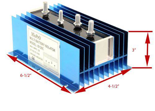Deka 95A Battery Isolator for efficient charging and protection, featured by Cabin Depot. Ideal for automotive, marine, RV applications.