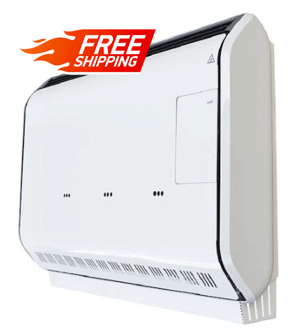Drolet 13,750 BTU Direct Vent Heater DV45 with Free Shipping at Cabin Depot, preconfigured for Propane and Natural Gas.