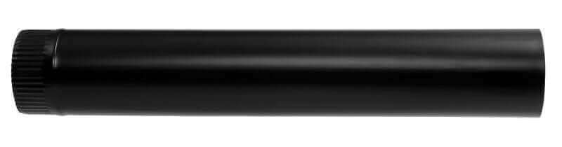 4-inch black stove pipe for Englander Black Bear Camp Stove, available at Cabin Depot