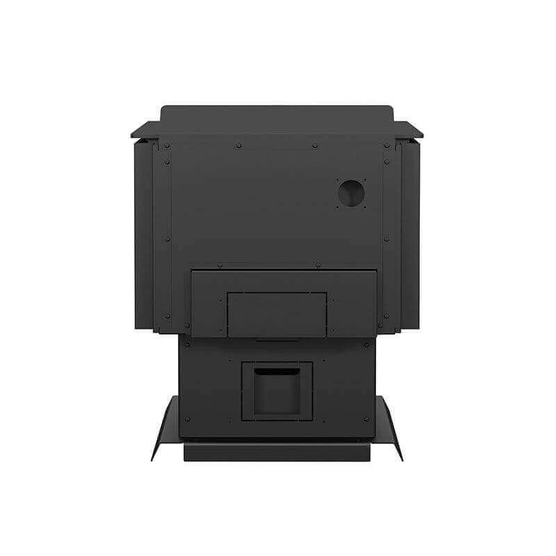 Drolet Blackcomb II Wood Stove, medium size, 65,000 BTU/h, eco-friendly heating, in stock at Cabin Depot with free shipping.
