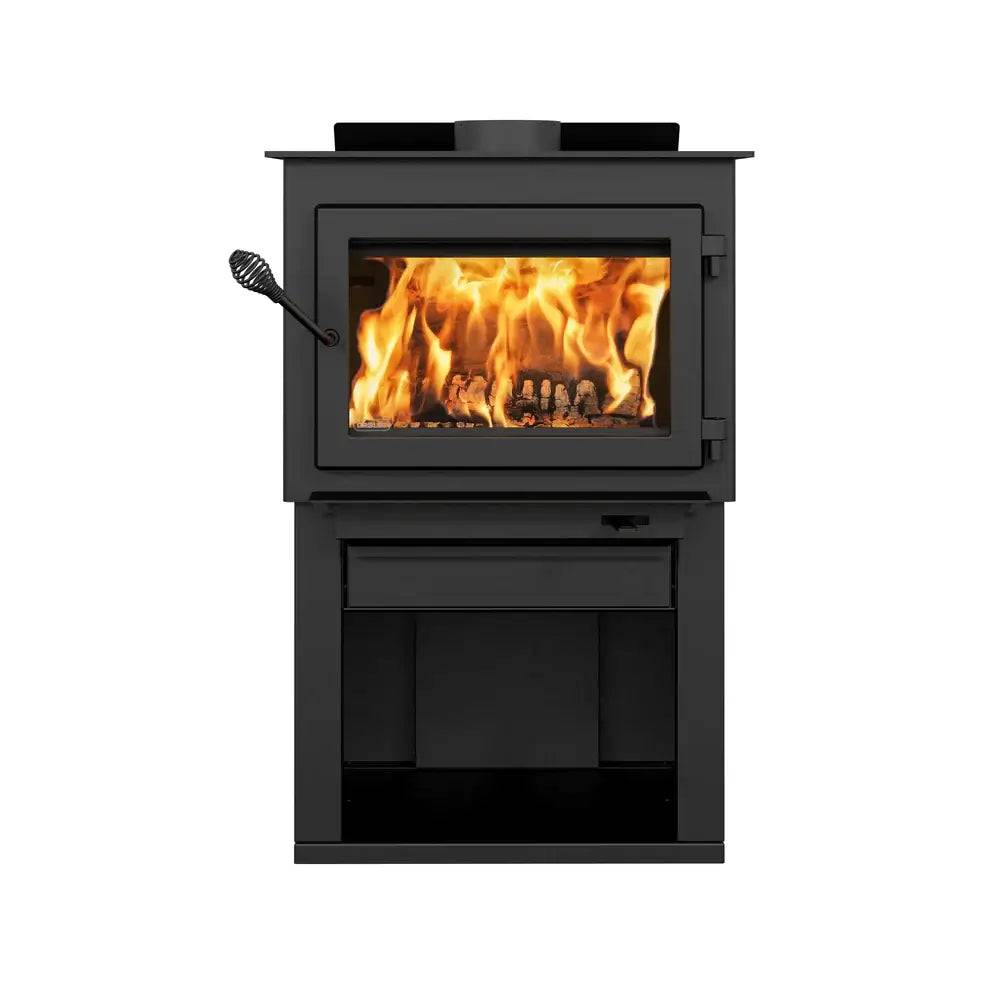 Drolet Deco Alto Wood Furnace image, available at Cabin Depot, ideal for heating spaces up to 2,100 sq ft, free shipping.