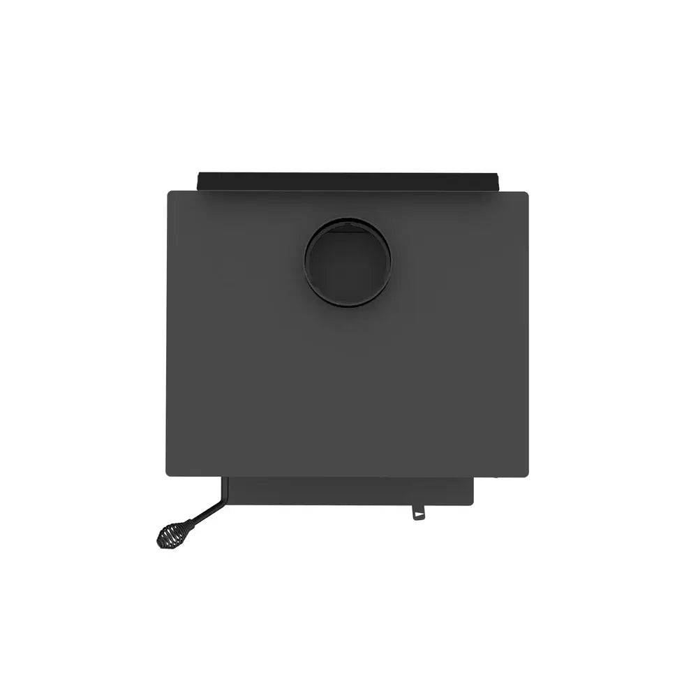 Top view of Drolet Deco Alto Wood Furnace, ideal for heating large spaces, available at Cabin Depot with free shipping.