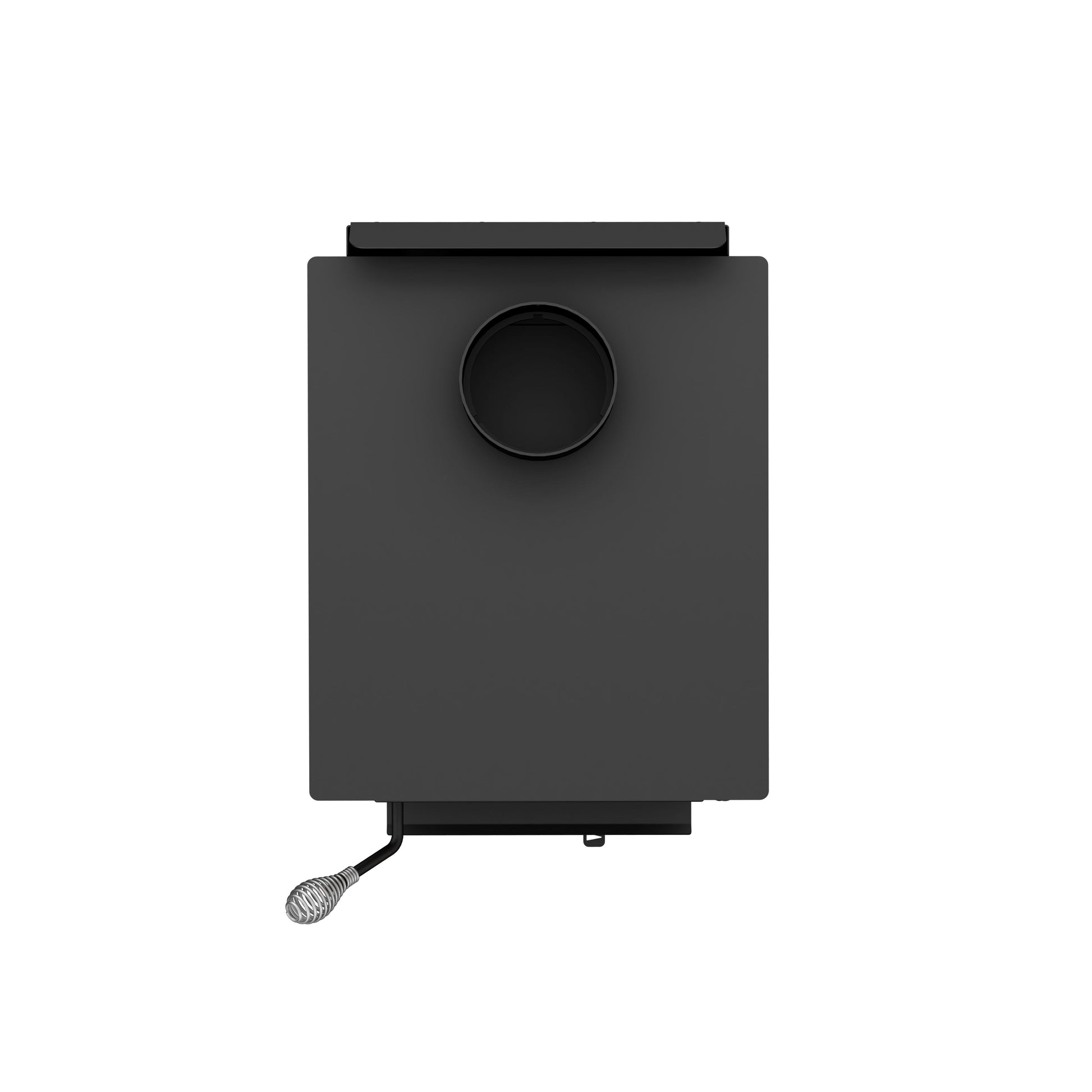 Drolet Deco Nano Wood Stove, modern design, 45,000 BTU, for heating up to 1,200 ft², available at Cabin Depot with free shipping.