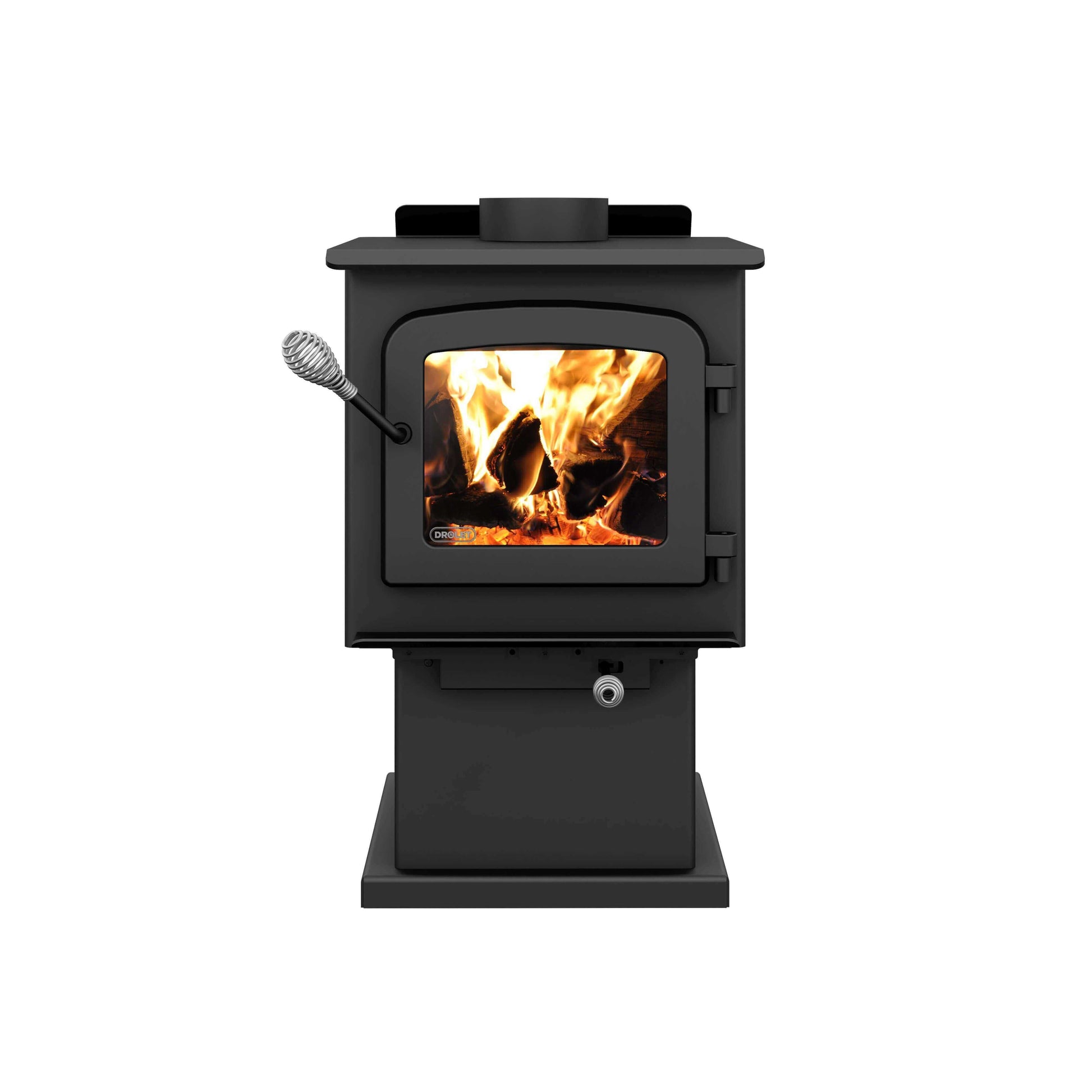Drolet Escape 1200 Wood Stove at Cabin Depot, EPA certified, heats up to 1,200SF with 45,000 BTU/h. Free shipping available.