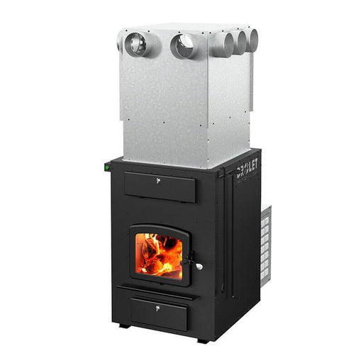 Drolet Heat Commander Wood Furnace, EPA certified, efficient central heating system with innovative, user-friendly design.