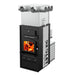 Drolet Heatpro Wood Furnace with large combustion chamber and adjustable hot air plenum, offering 421,000 BTU capacity.