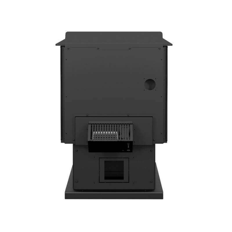 Drolet Myriad III Wood Stove with Blower - Eco-friendly heating from Cabin Depot, ideal for large spaces up to 2300 sq ft.