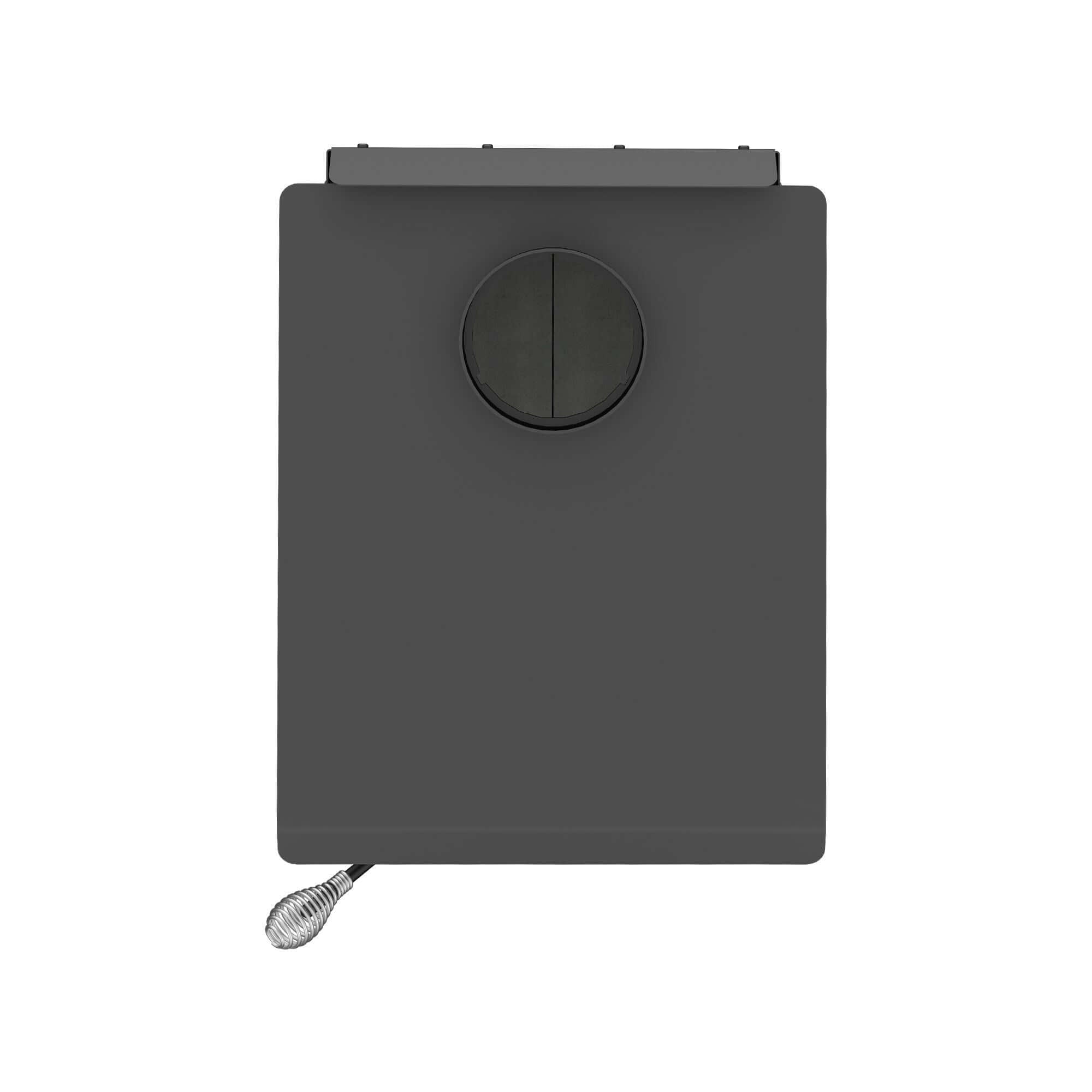 Drolet Spark II Wood Stove - Compact, 45,000 BTU/h heating for small spaces from Cabin Depot, top view. Non-catalytic, EPA certified.