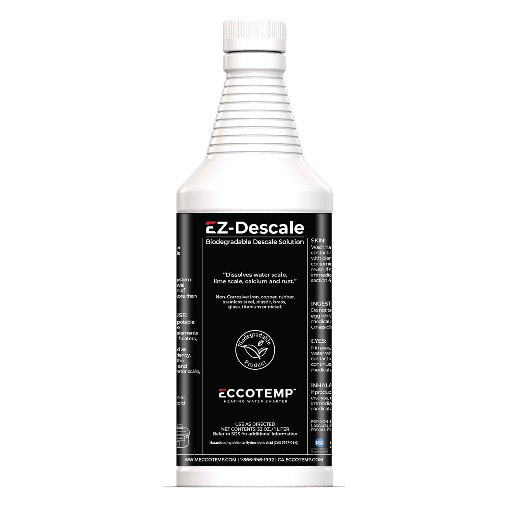 Eccotemp EZ-Flush System Descaler Kit - Cabin Depot, eco-friendly solution for tankless water heaters removing water scale and rust.